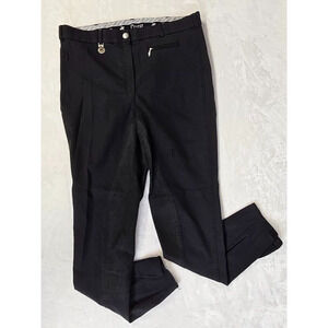 Pikeur Kunde Pants Breeches 46 US 14 Full Seat Black Equestrian - Thigh pull